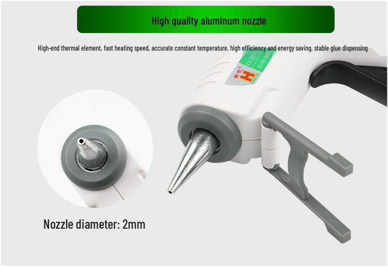 40W Yellow Flower Industrial Glue Gun for Crafts & Home Use - Fast-Melting, Child-Safe Hot Melt Glue Gun