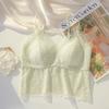 Sexy Lace Wireless Bras for Women Seamless Lingerie Lady One-pieceThin Tank Bra Elegant Sleeveless Cami Tops Female