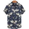Men Retro Shirt Leisure Printed Cotton Floral Casual Dress Oversized Hawaiian Imported Clothing Arrivals Hipster