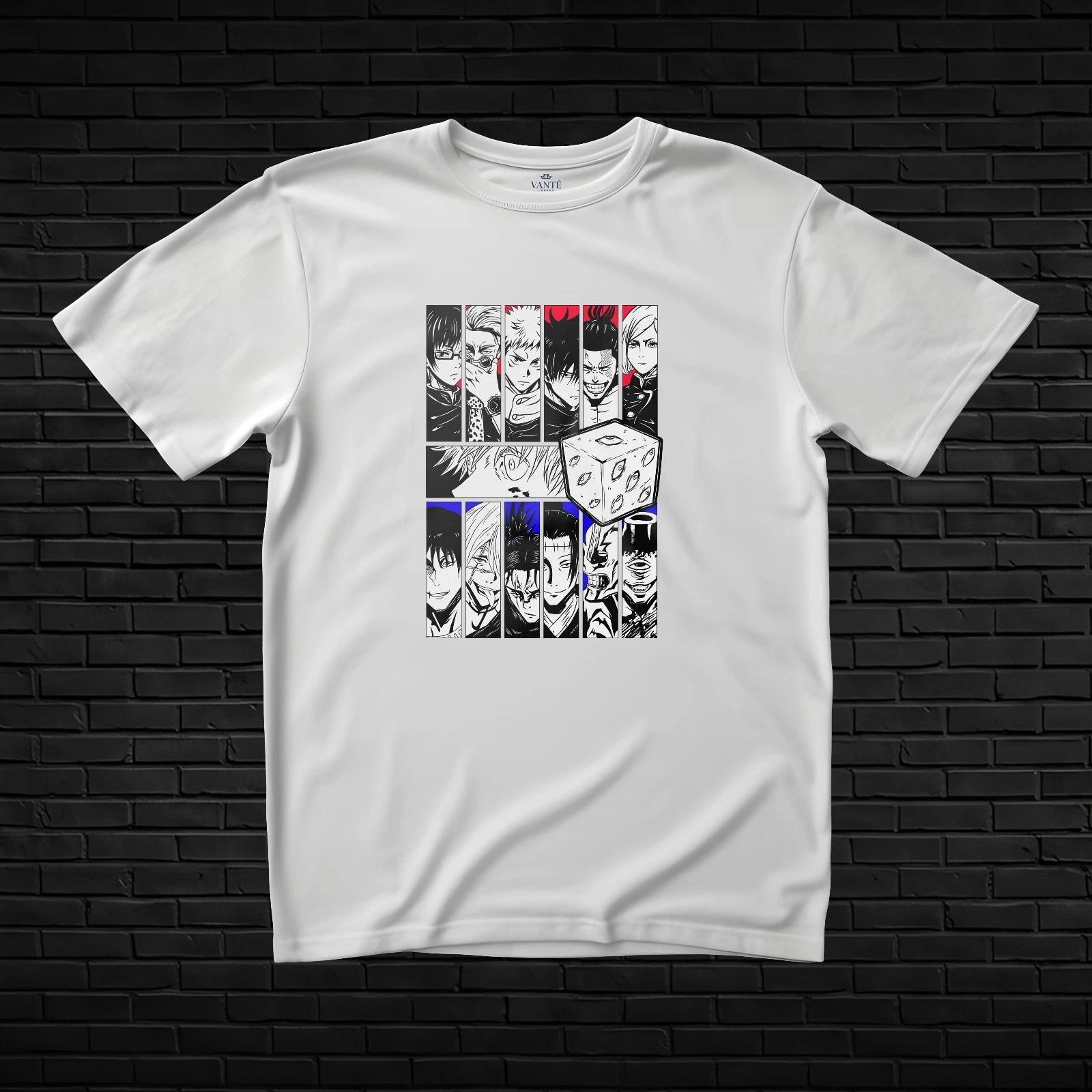 

Yuji, Gojo & Megumi Anime T-Shirt Streetwear Graphic Tee Unisex Top S