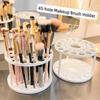 45-Hole Art Brush Storage Box 360° Rotating Desktop Organizer New Pen Holder