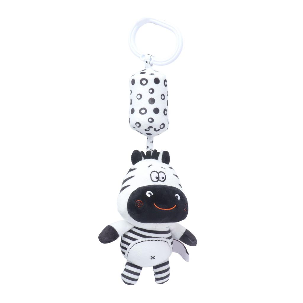 Cute Baby Hanging Rattle Toy Cartoon Animal Stuffed Hanging Toy Stroller Soft Plush Toys#01