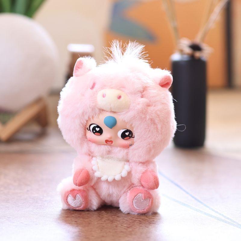 Cute Pony Plush Toy With Pp Cotton Filling For Bag Decoration And Gift