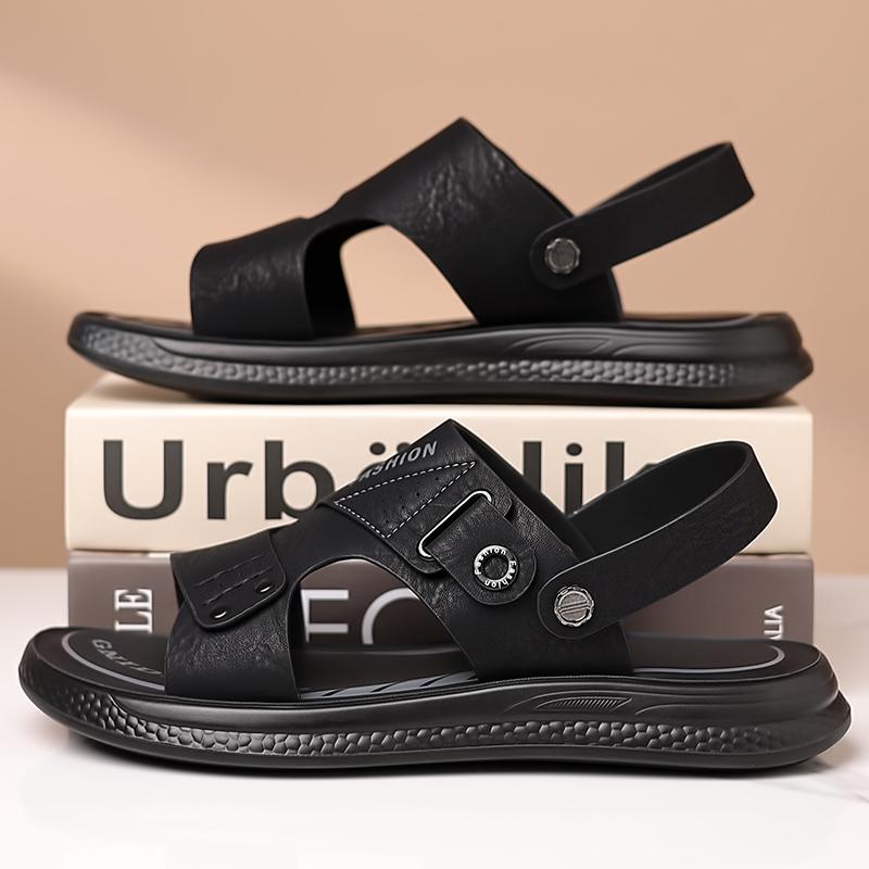 Mode Leder Anti-Rutsch Strand Freizeit Ballerinas Lässig Weicher Boden Zwei-Wege Halbschlappen Handgefertigte Luxus Sandalen Sommer 2025 Neue Herren Sandalen
