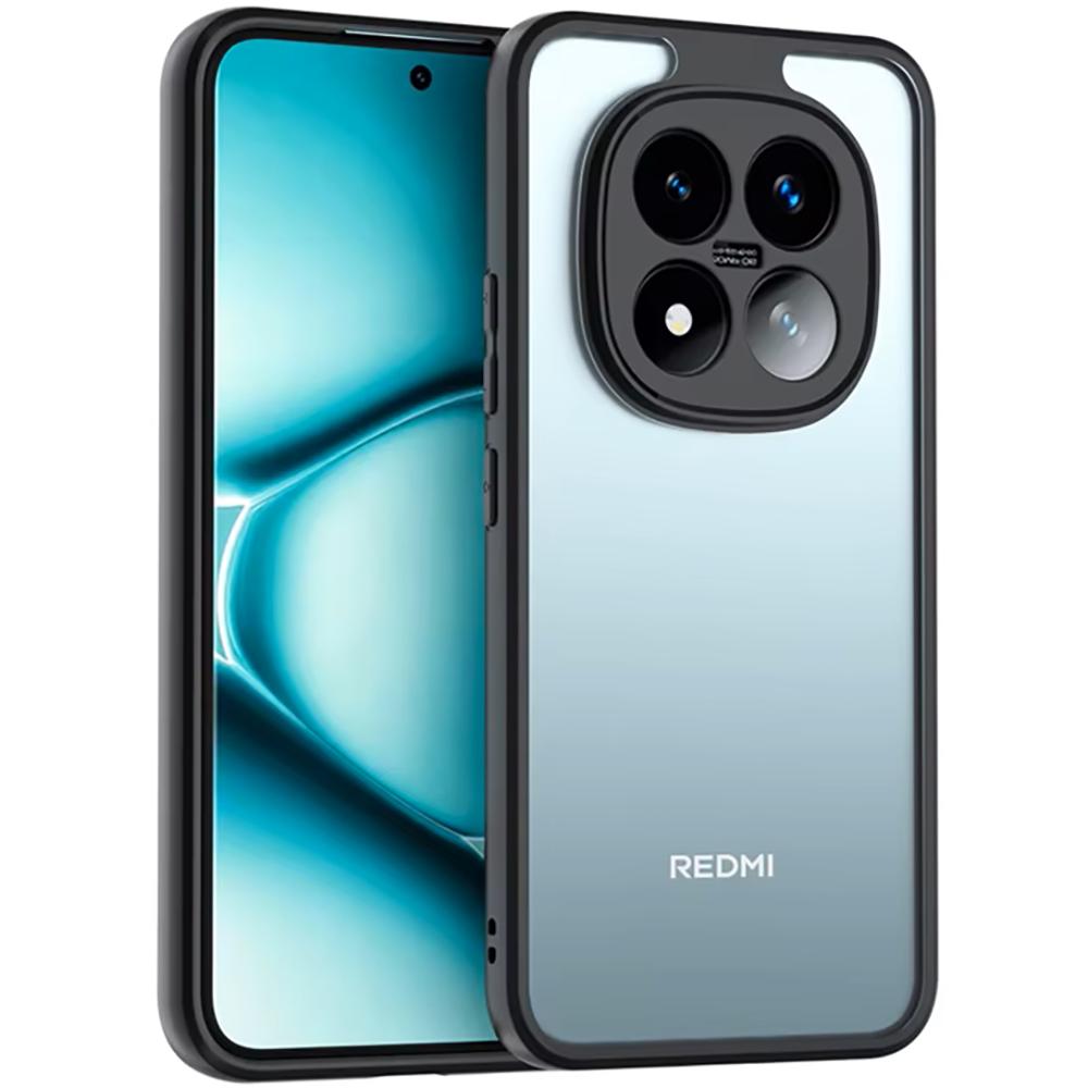 Case for Xiaomi Redmi Note 15 Pro Plus 5G / Poco M8 Pro 5G, Fusion Hybrid, transparent with black frame