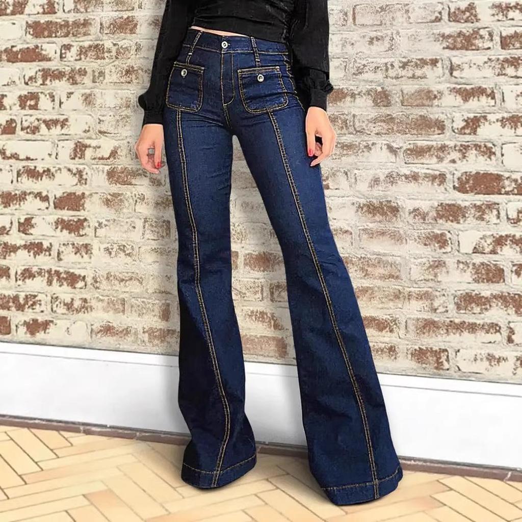 2026 Spring Retro High-Waisted Micro-Flare Slimming Women's Jeans