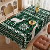 Stylish Green And Black Tableclothkitchen Restaurant Tablecloth Outdoor Picnic Tablecloth Holiday Party Decoration