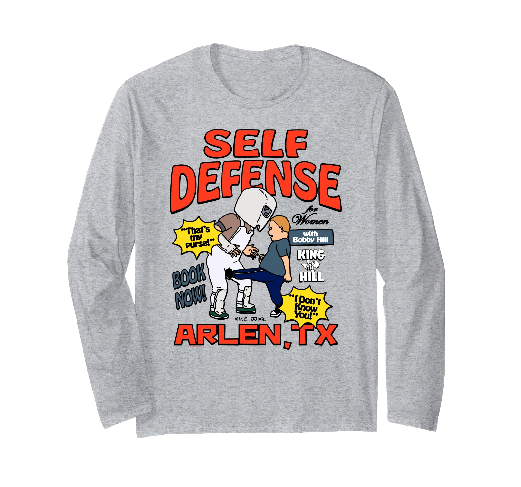 

King of the Hill Bobby s Self Defense Class Cartoon Long Sleeve T-Shirt