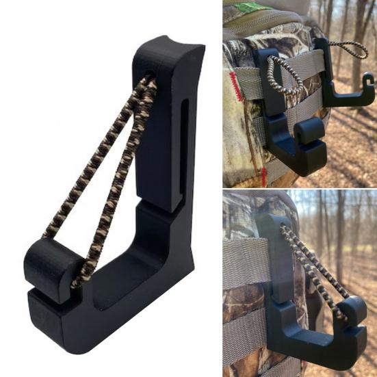 1/2 Bucăți Accesorii cu Cleme Design în Formă de U Fixare prin Agățare Cârlig de Remorcare cu Frânghie Împletită Neagră Reglabilă Clema Reglabilă Convenabilă