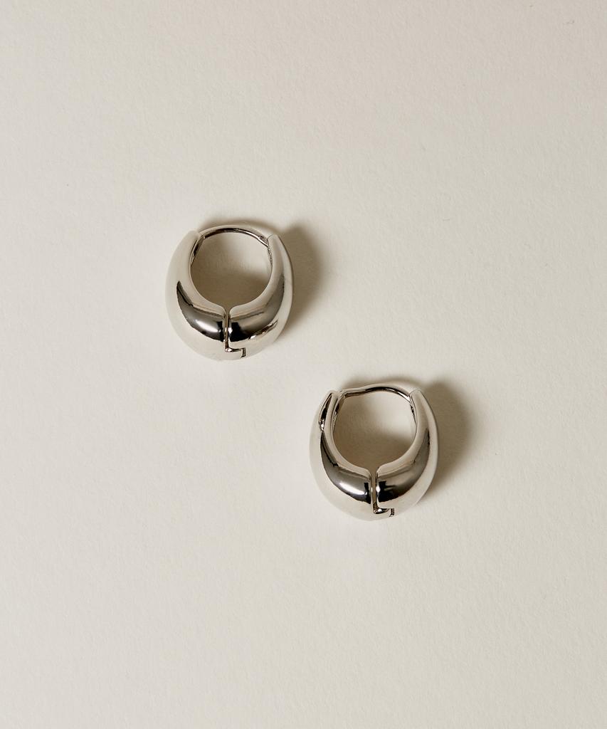 Novice Tokyo Compact Oval Pierce / Silver