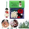 Christmas Diy Button Ornament Kit Fun Button Decoration Craft Kit Button Craft Making Set for Holiday Stocking Filler Gift Decor