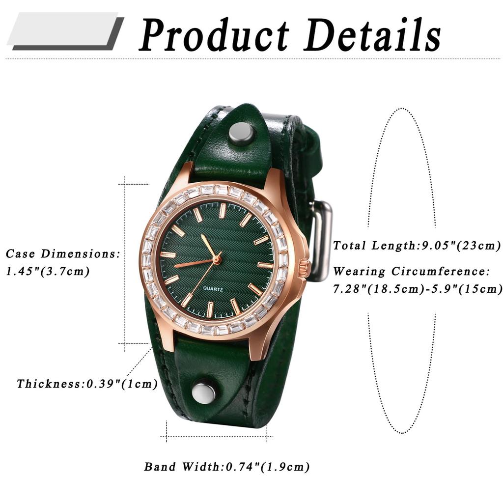 Armbanduhr im antiken Stil mit Ledergürtel, analog, wasserdicht, Lederarmreif, Damenuhr, stilvolles Modeaccessoire, Geschenk zum Geburtstag, Jahrestag, Weihnachten