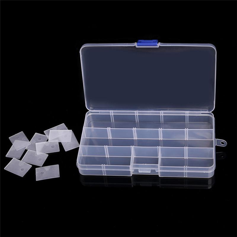 10 Slots Adjustable Plastic Storage Box Storage Box Case For Jewelry Diamond Embroidery Craft Bead Pill Holder Storage Tool