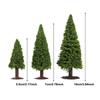 15 Pieces Artificial Christmas Trees Scenery Landscape Mini Architecture Plastic Scene Landscaping Crafts Plants Street