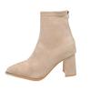 Autumn Winter Pointed Toe Stretch Slim Women Ankle Boots Fashion Sexy Pointed Toe Stripper Party Short Booties Zapatos De Mujes