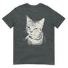 Smoking Cat Cigarette Kitten Funny Meme Stupid Brainrot Tshirt