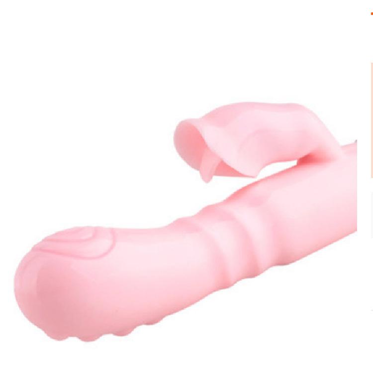 Rabbit Vibrator with Sucking and Tongue-Licking Features