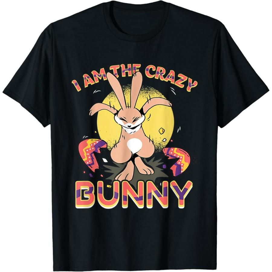 Crazy Bunny Lady Funny Easter Day Bunnies Rabbit Lover T-Shirt XXXXXL чёрный