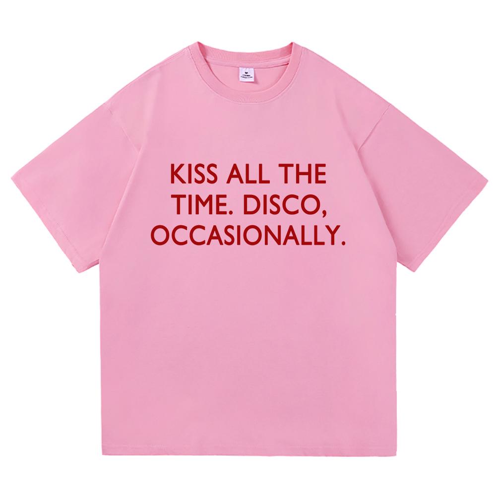 2026 Nowy Album Kiss All The Time Disco Okazjonalny T Shirt MężczyźniKobiety Odzież Harajuku Wysokiej Jakości Góry Bawełniane Koszulki Vintage
