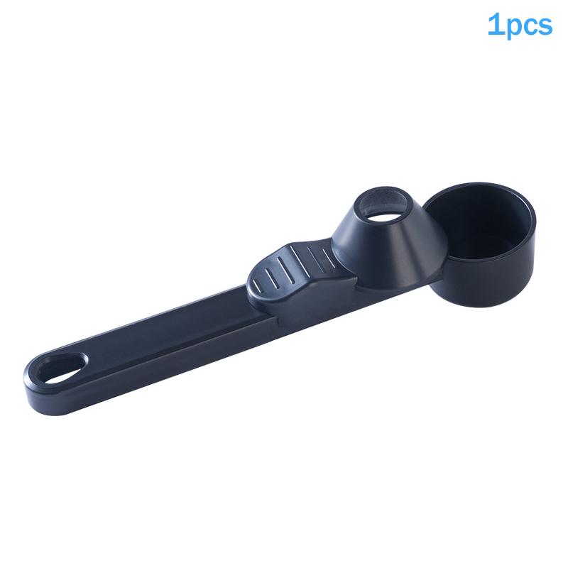 

New Spill-Proof Protein Powder Sliding Spoon Reusable With Longer Handle Coffee Scoop Measuring Spoon Funnel Kitchen Gadgets