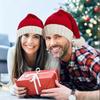 Runtow 1Pc Christmas Hat Red Santa Hat Knitted Christmas Hat Perfect to Use as Christmas Party Decoration Holiday Photo Props
