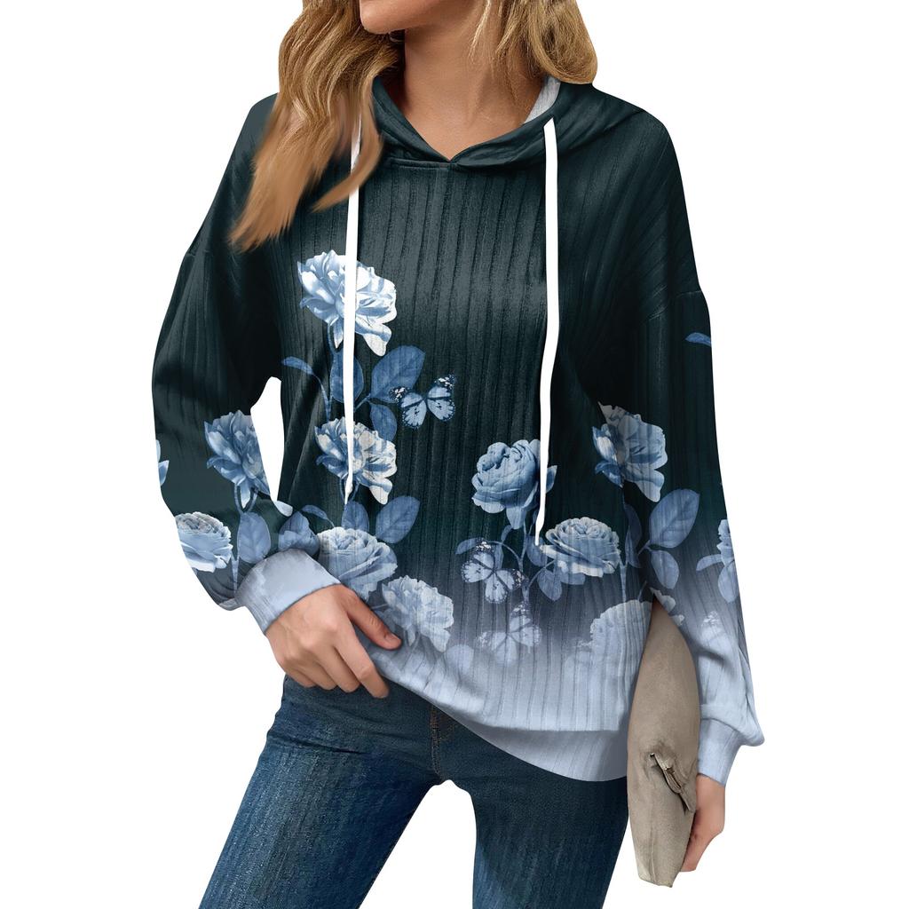 Hoodies For Women Oversized Winter Cute Sweatshirts Pullover Trendy Fall Clothes