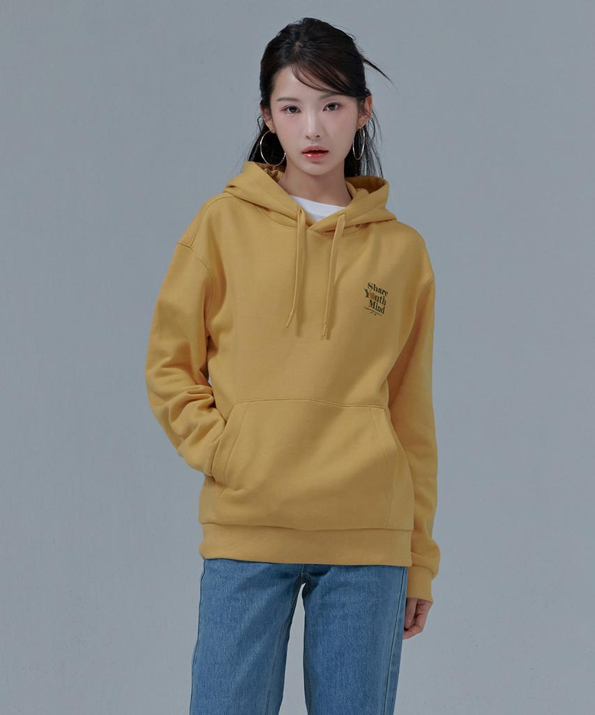 Unisex Chest Graphic Fleece Hoodie-Cfzu5107C06