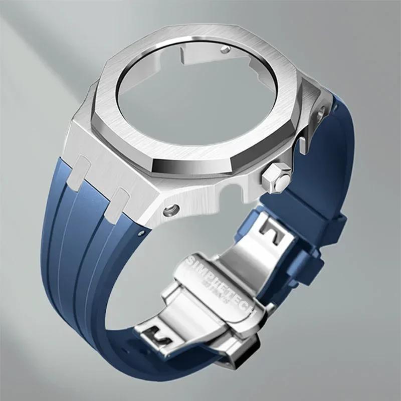 Mod Kit GEN5 GA2100 Metal Bezel for G shock Casioak Modification 4th Generation Rubber&Steel Watch Case Strap GA-B2100 2110