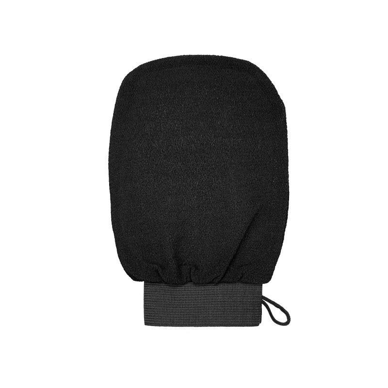 Cross All Black Exfoliating Scrubber: Dead Skin Remover & Back Scrubber Glove
