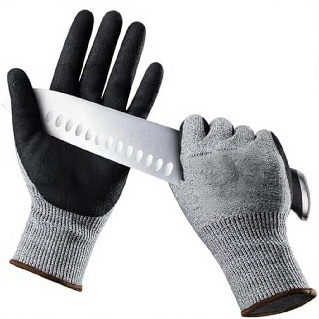 High-Performance Anti-Cut Oil and Abrasion Resistant Touchscreen Work Gloves (as the picture,Small)