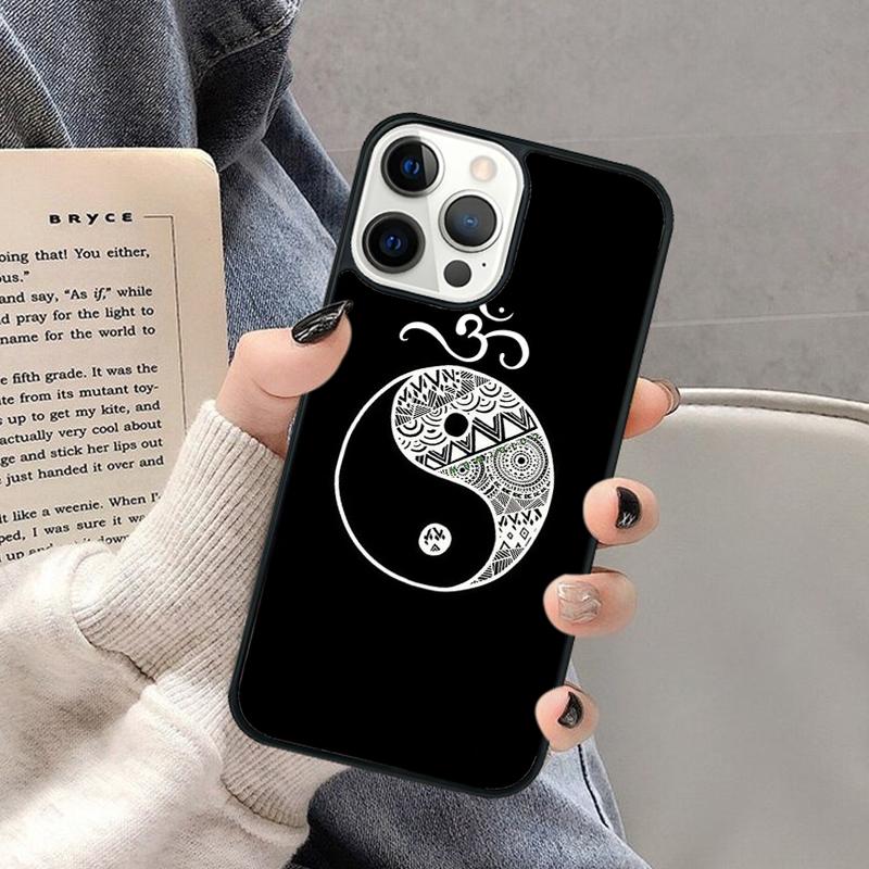 Aum Om Yoga Symbol Hindu Fitness Gym Phone Case for iPhone 17 Air 16 16e 15 Plus for Apple 13 11 12 14 Pro Max Cover