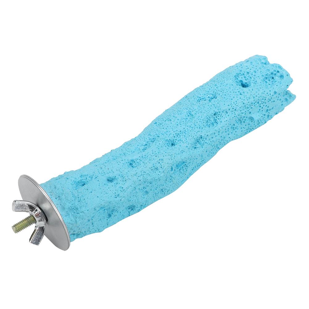 Pet Grinding Claw Bar Bird Cage Perches Standing Stick for Parrot Accessories(Blue S)