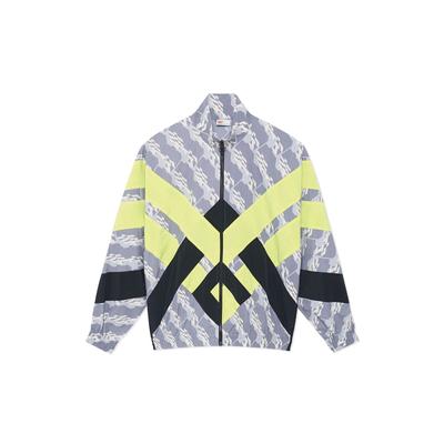 Li Ning Urban Nomad Loose Fit Color Block Long Sleeve Jacket Men Jacket Black Fluorescent-Green AFDSB75-1