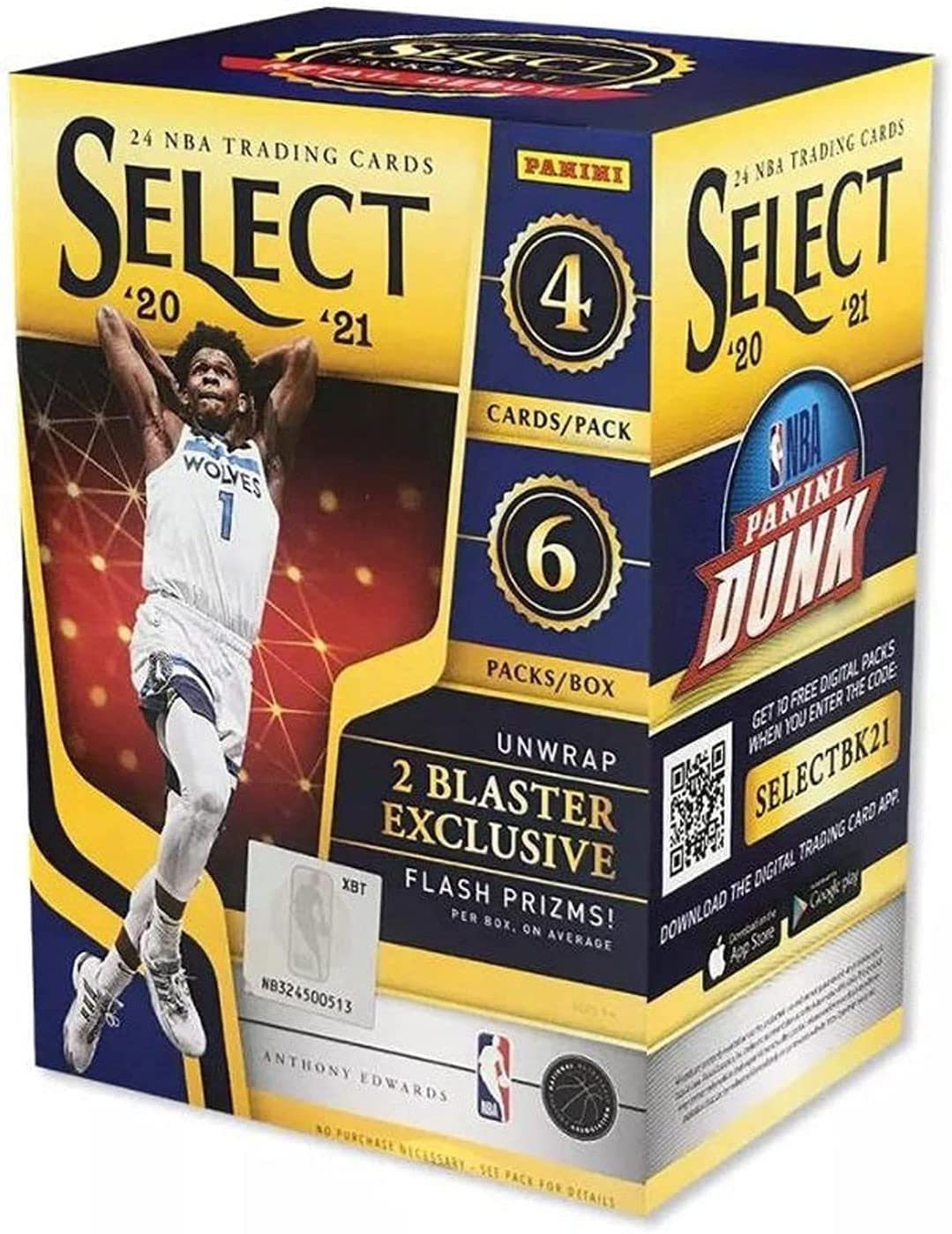 

2020/21 Panini Select Basketball 6-Pack Бластер Бокс [Параллельный Импорт]