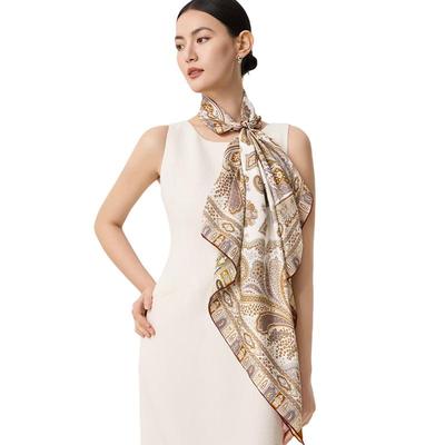 Shanghai Story 100% Mulberry Silk Square Scarf