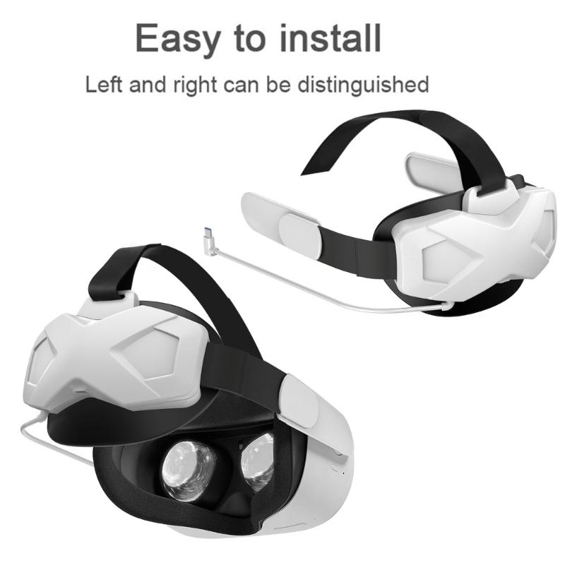 Bequemes VR-Headset-Ersatz für den Kopfgurt für 2-PC-Virtual-Reality beim VR-Gaming Entdecken Sie Neue Welten