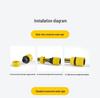 Shuofan Automatic Retractable Car Wash & Garden Hose Reel with Watering Gun.