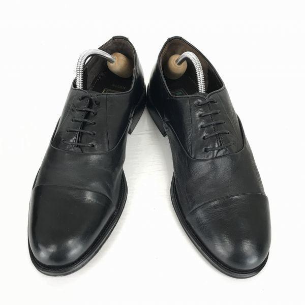 Lloyd Germany Heavy Leather Straight Tip 26.0 Black Dress Shoes Business(USED)