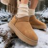 Women's 2026 New Winter Fleece Lined Warm Snow Boots, Height Increasing Thick Sole Furry Mermaid Boots for Ladies