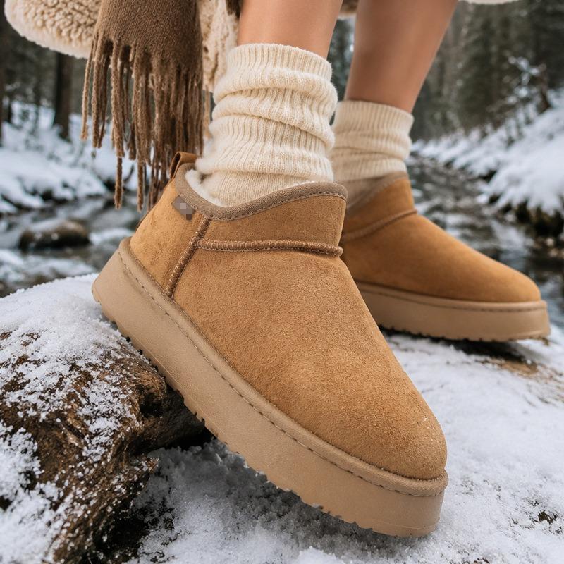 Women's 2026 New Winter Fleece Lined Warm Snow Boots, Height Increasing Thick Sole Furry Mermaid Boots for Ladies