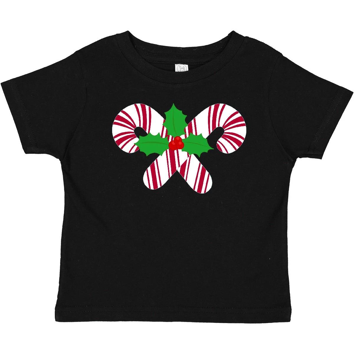 Inktastic Candy Canes And Holly Christmas Baby T-Shirt Holiday Cute Clothing Hws 120