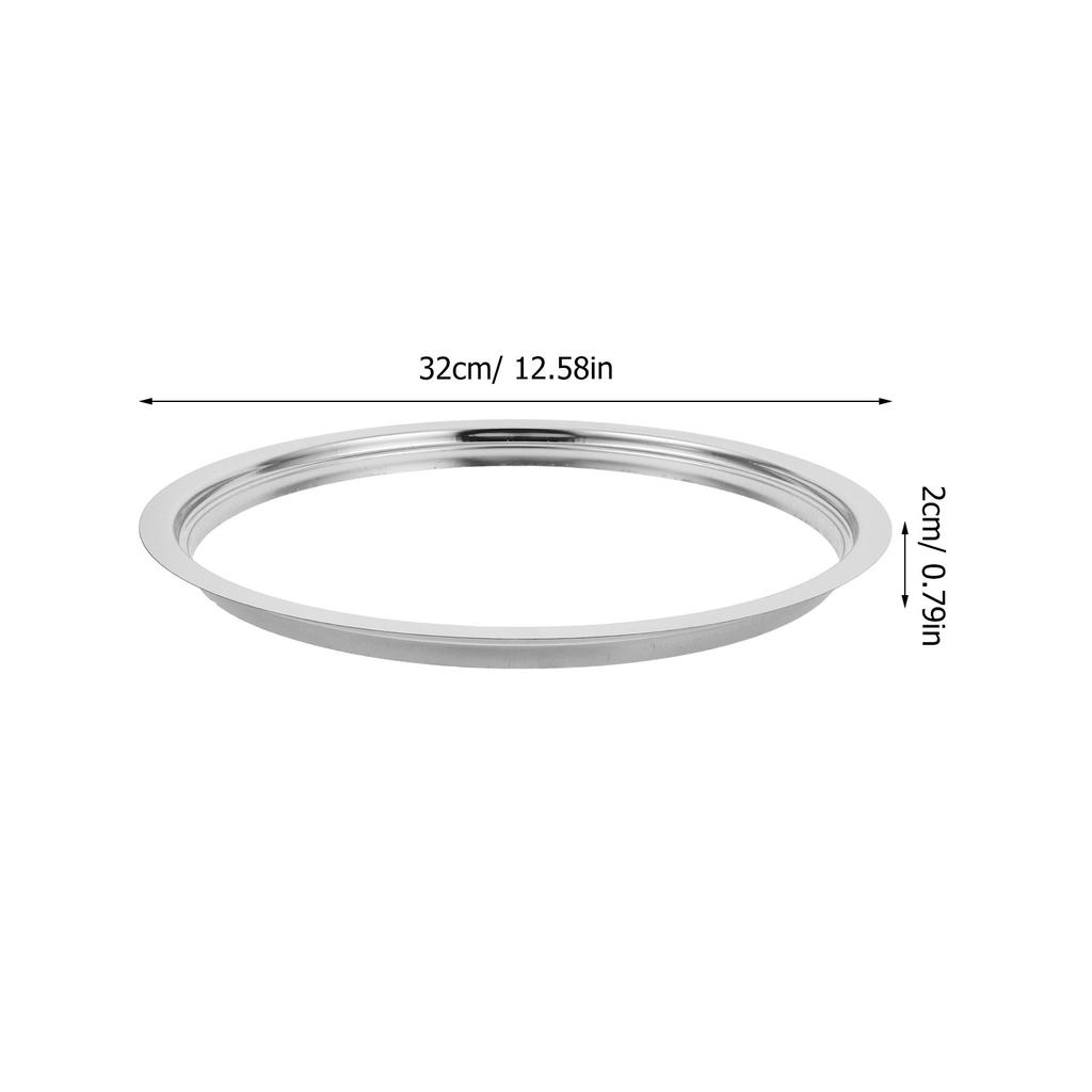 Stainless Steel Round Hot Pot Table Ring Adapter Fit Induction Cooker Stove Heat Diffuser Cookware Stabilizer Accessory