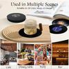 Tsevsesno Set of 6/4 Retro Record Vinyl Coasters for Drinks,Funny Home Decor & Housewarming Gifts New Home, for Music Lovers (4)