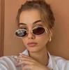 New Retro Metal Frame Elliptical Frame Trendy Street Photo Sunglasses for Men and Women's Outdoor Travel Sunshades UV400