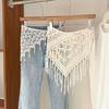 Countryside Style Hollow Out Lace Shawl Bohemian Crochet Flower Scarves  Summer