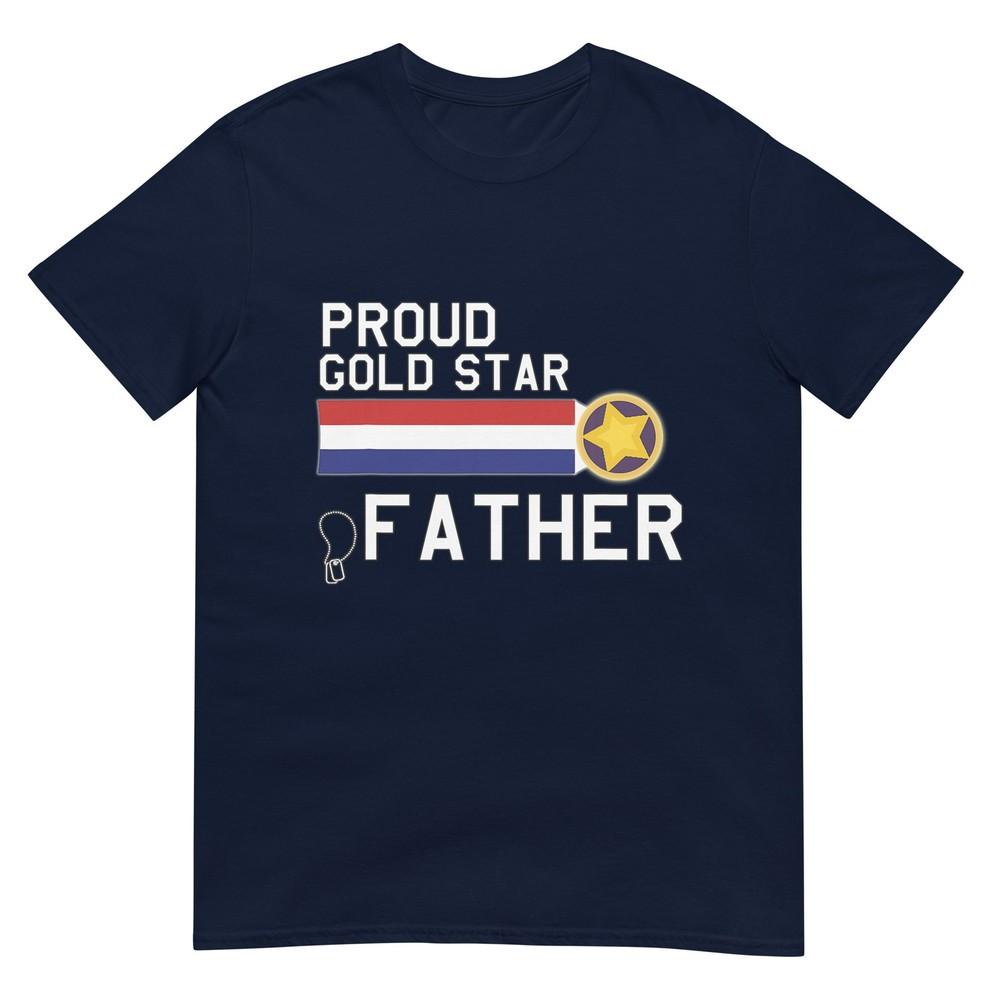 Gold Star Father (Proud Military Family) Tshirt S