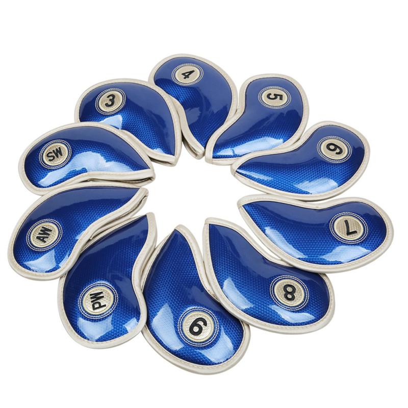 Cheap 10pcs/Set High Strength PU Leather Golf Iron Head Covers Set Joom