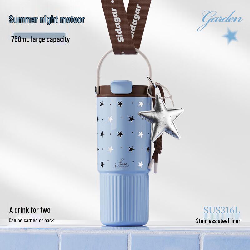 Denim Series Insulated Straw Water Bottle