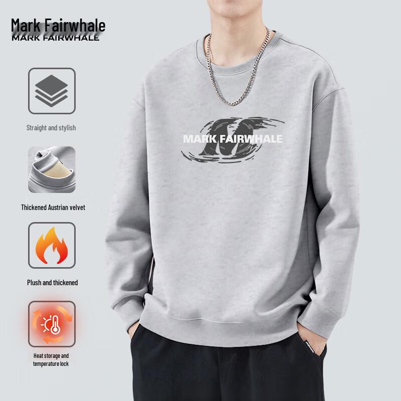 Mark Fairwhale Men's Heavyweight Fleece Round Neck Sweatshirt