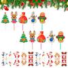 Christmas Lollipop Holder Santa Claus Wrap Package Cards Cute Santa Claus Elk Card Insertion Gift Lollipop Plugin Decoration
